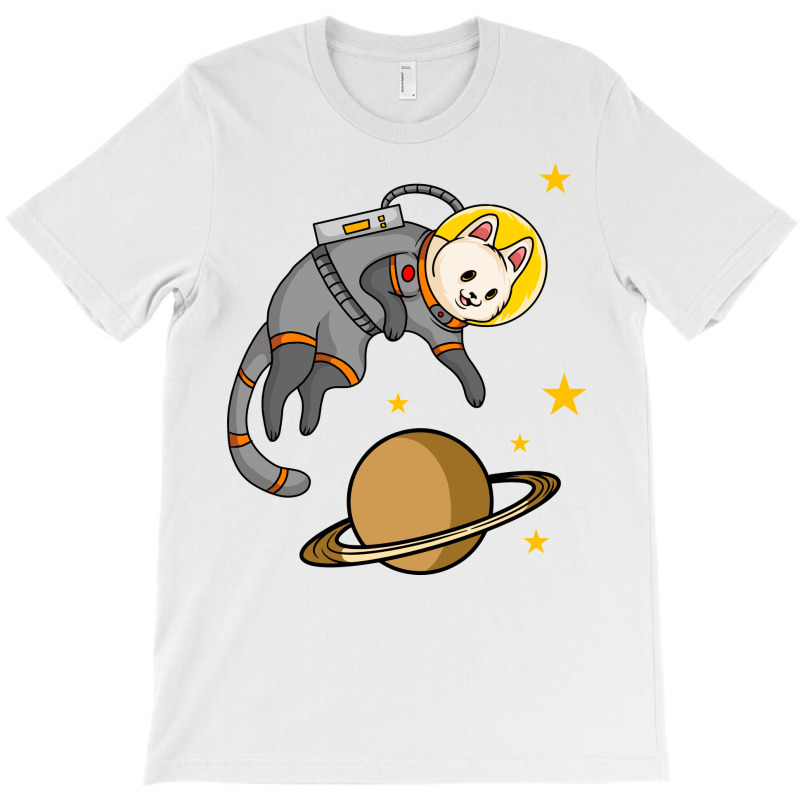 Cat Astronaut Cartoon T-shirt | Artistshot