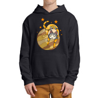 Astronaut Cat Playing With Planet Urban Pullover Hoodie | Artistshot