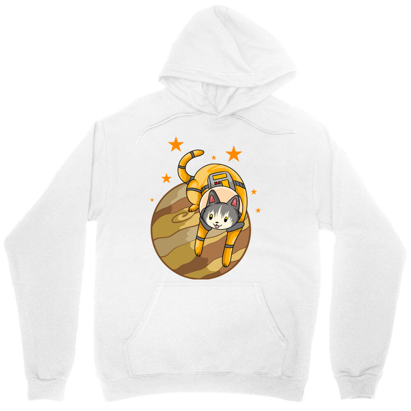 Astronaut Cat Playing With Planet Unisex Hoodie | Artistshot