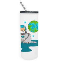 Astronaut Cat Skinny Tumbler | Artistshot