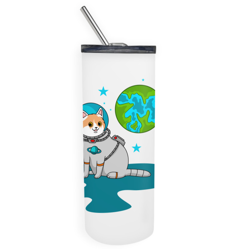 Astronaut Cat Skinny Tumbler | Artistshot