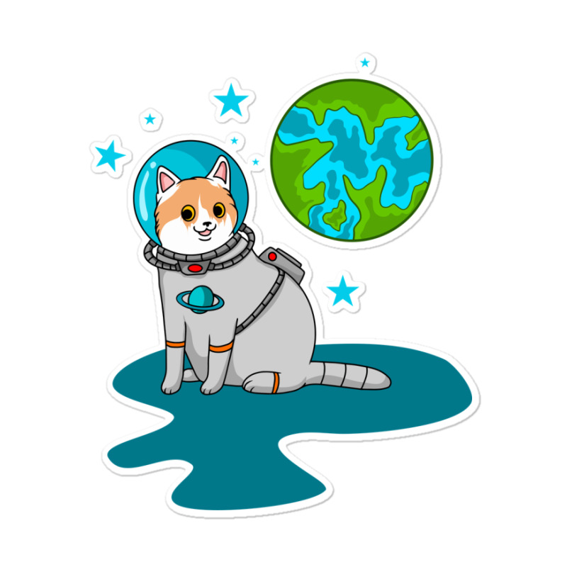 Astronaut Cat Sticker | Artistshot