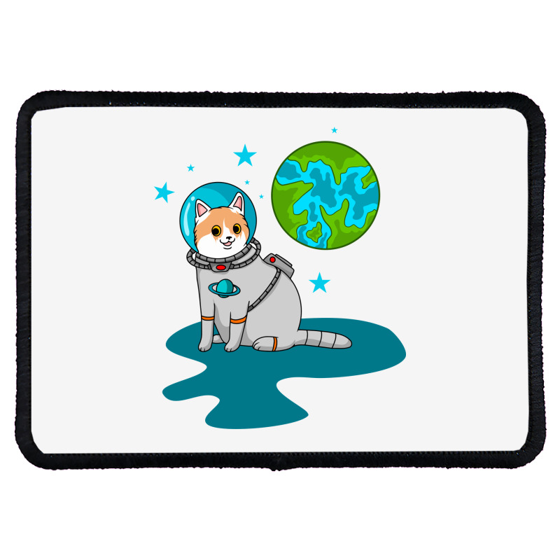 Astronaut Cat Rectangle Patch | Artistshot