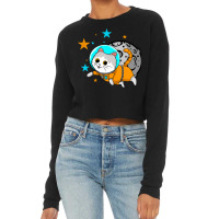 Cat Astronaut Cropped Sweater | Artistshot