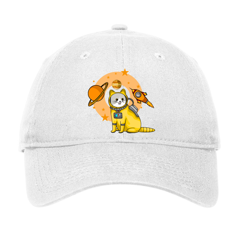 Astronaut Cat Adjustable Cap | Artistshot