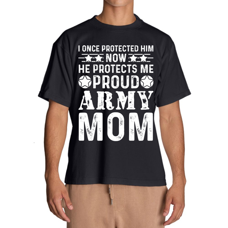 I Once Protected Him Now He Protects Me Proud Army Urban Heavy T-shirt | Artistshot