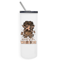 Aunt Of The Warrior Endometrial Cancer Skinny Tumbler | Artistshot