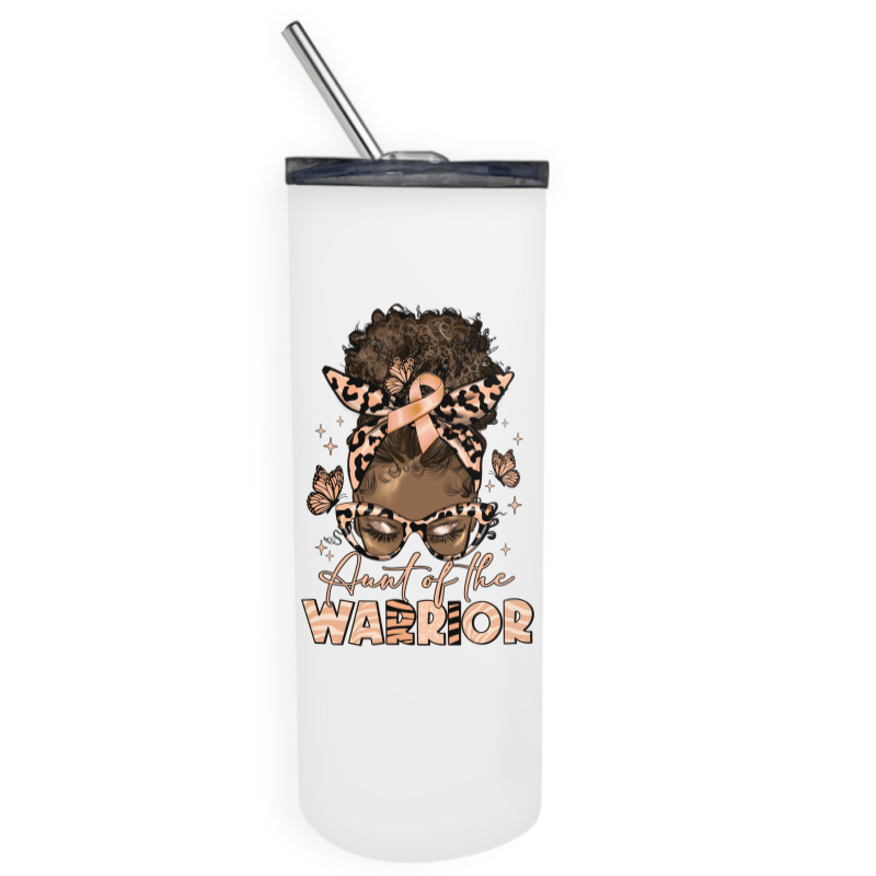 Aunt Of The Warrior Endometrial Cancer Skinny Tumbler | Artistshot