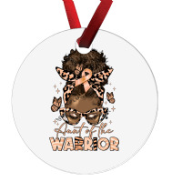 Aunt Of The Warrior Endometrial Cancer Ornament | Artistshot