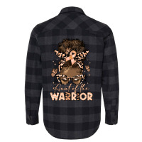 Aunt Of The Warrior Endometrial Cancer Flannel Shirt | Artistshot