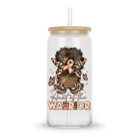 Aunt Of The Warrior Endometrial Cancer Glass Tumbler | Artistshot