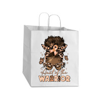 Aunt Of The Warrior Endometrial Cancer Take Out Paper Bag - 14 X 10 X 15 1/2 | Artistshot