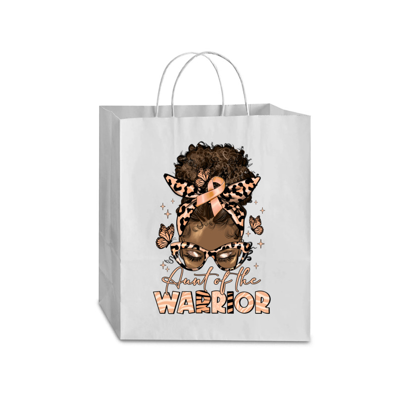 Aunt Of The Warrior Endometrial Cancer Traveler Paper Bag -13 X 6 X 15 3/4 | Artistshot