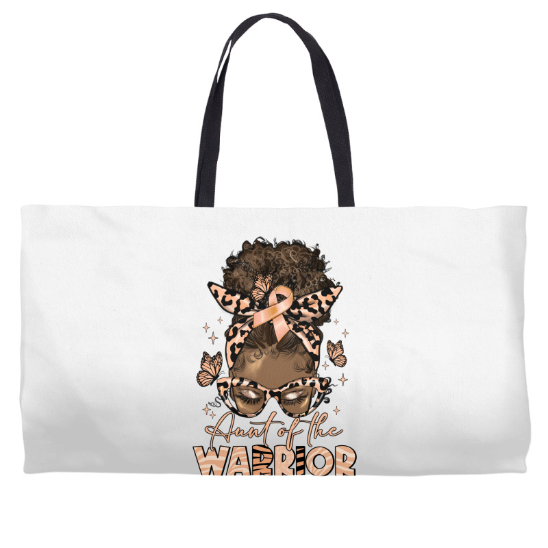 Aunt Of The Warrior Endometrial Cancer Weekender Totes | Artistshot