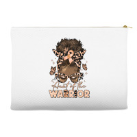 Aunt Of The Warrior Endometrial Cancer Accessory Pouches | Artistshot