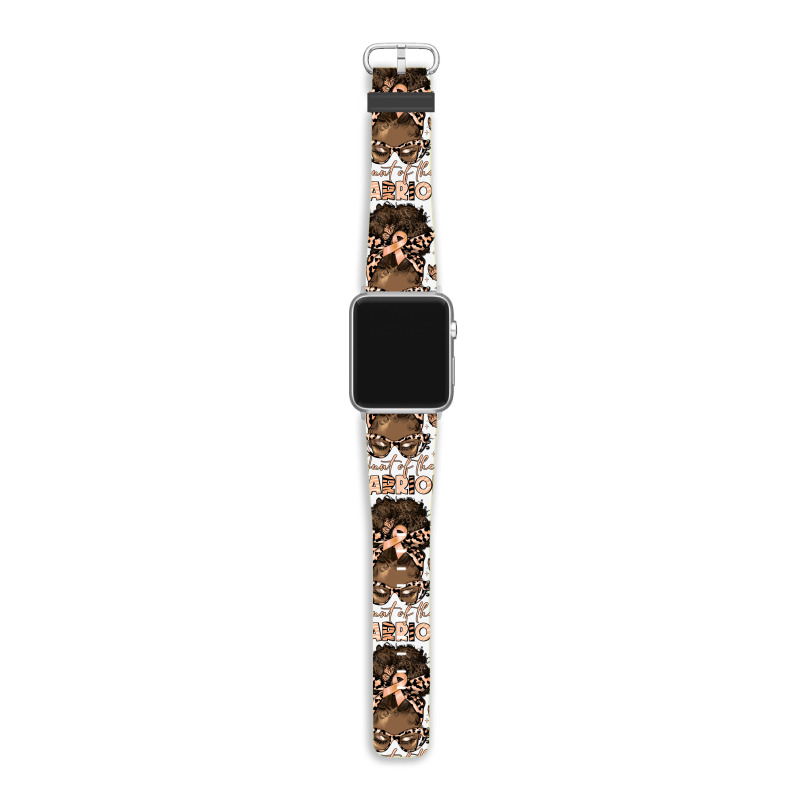 Aunt Of The Warrior Endometrial Cancer Apple Watch Band | Artistshot