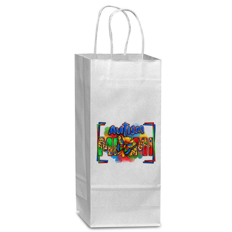 Autism Mimi Wine Paper Bag - 5 1/2 X 3 1/4 X 13 | Artistshot