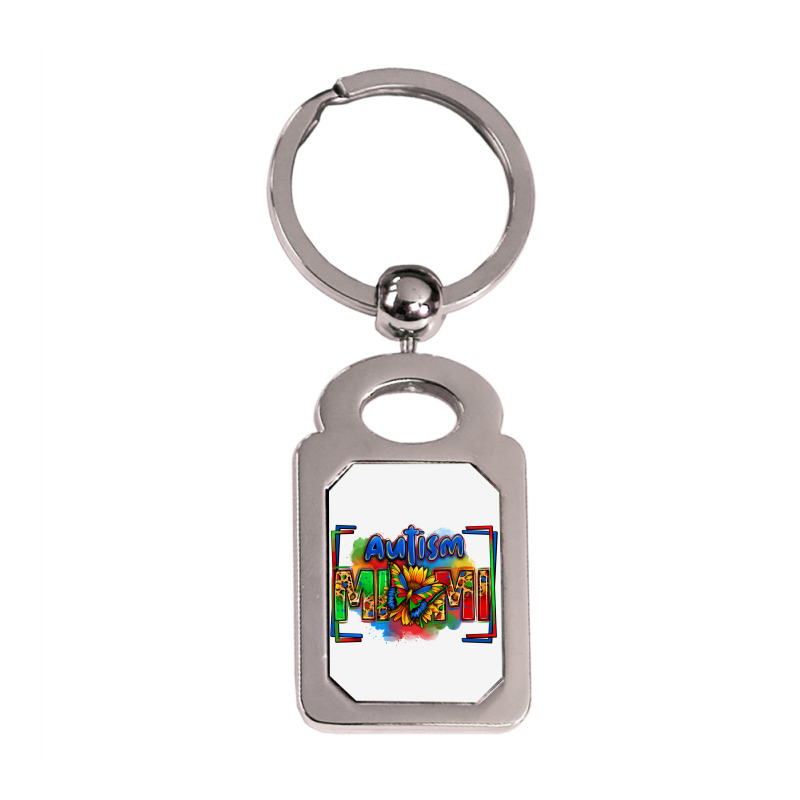 Autism Mimi Silver Rectangle Keychain | Artistshot