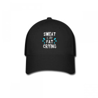 Sweat Is Just Fat Crying Workout Gym Tees Baseball Cap | Artistshot