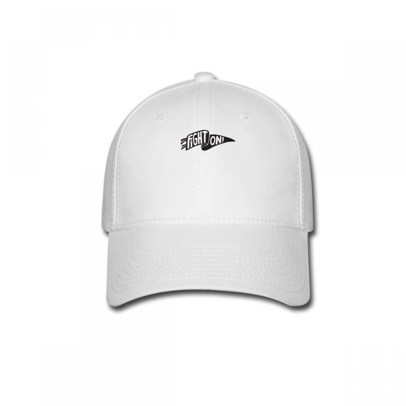 Usc Womens Fight On Pennant Black V-neck Baseball Cap | Artistshot