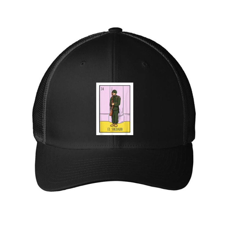 El Soldado Lottery Gift The Soldier Card Mexican Lottery T Shirt Mesh cap by cm-arts | Artistshot