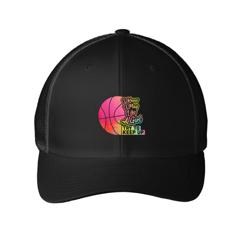 Basketball Women Team Play Like A Girl Basketball Mesh Cap | Artistshot