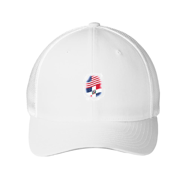 Dominican American Flag Mesh cap by WesleyCopenheaver | Artistshot