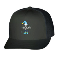 Happy Christmukkah Jewish I'm The Jewish Elf Christmas Xmas Trucker Cap | Artistshot