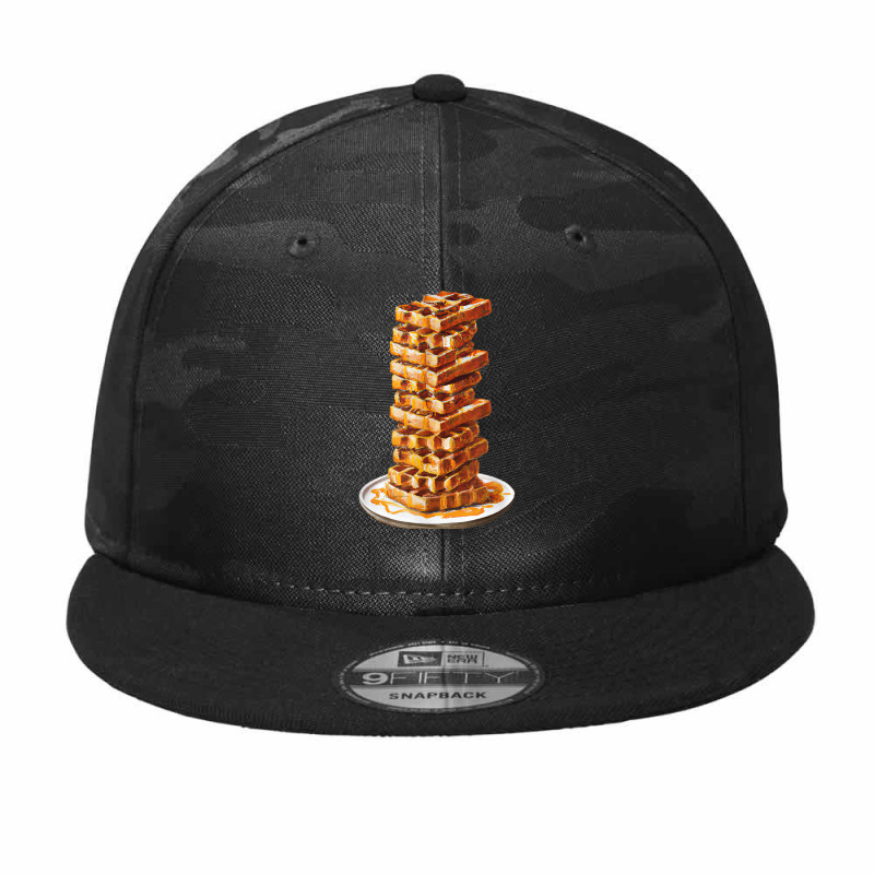 Tall Stack Of Waffles And Syrup Camo Snapback by Outpost | Artistshot