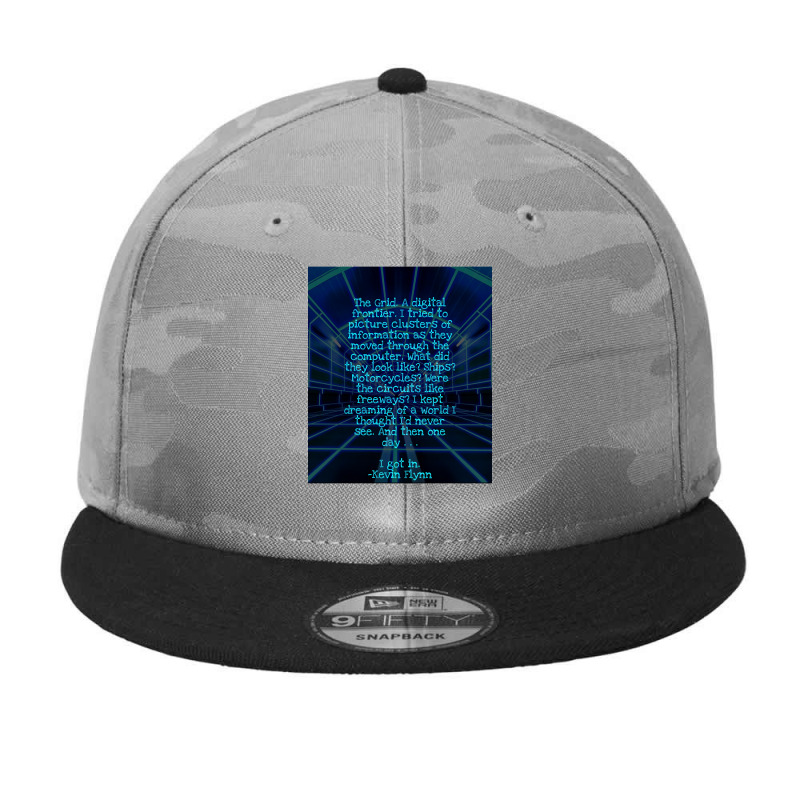 The Grid Camo Snapback | Artistshot