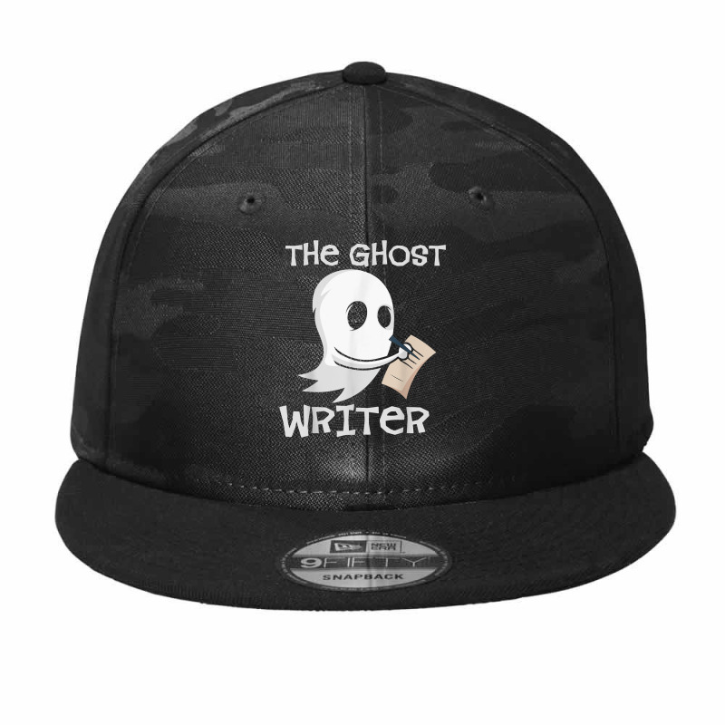 Ghost Writer Ghoul Author Halloween Trick Or Treat Novelist T Shirt Camo Snapback by caneypga | Artistshot