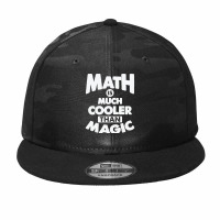 Math Is Much Cooler Than Magic - Remix Camo Snapback | Artistshot