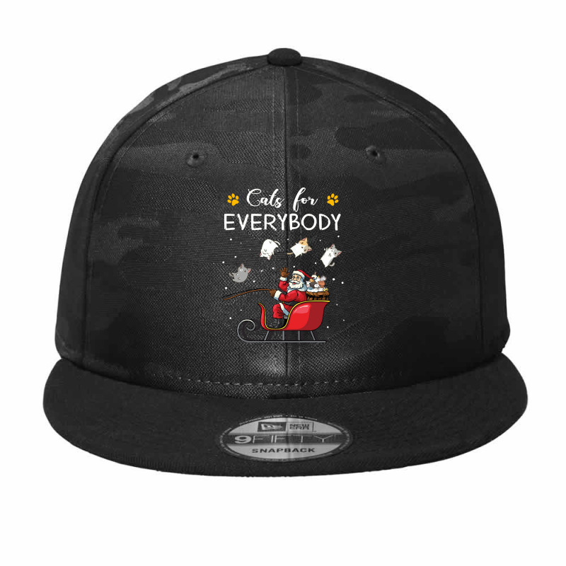 Cats For Everybody Christmas Cute Cat Cats For Everybody Christmas Cut Camo Snapback by bullockshound | Artistshot