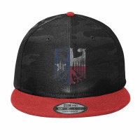 Texas Flag German American Germany Eagle Texan Deutschland Camo Snapback | Artistshot