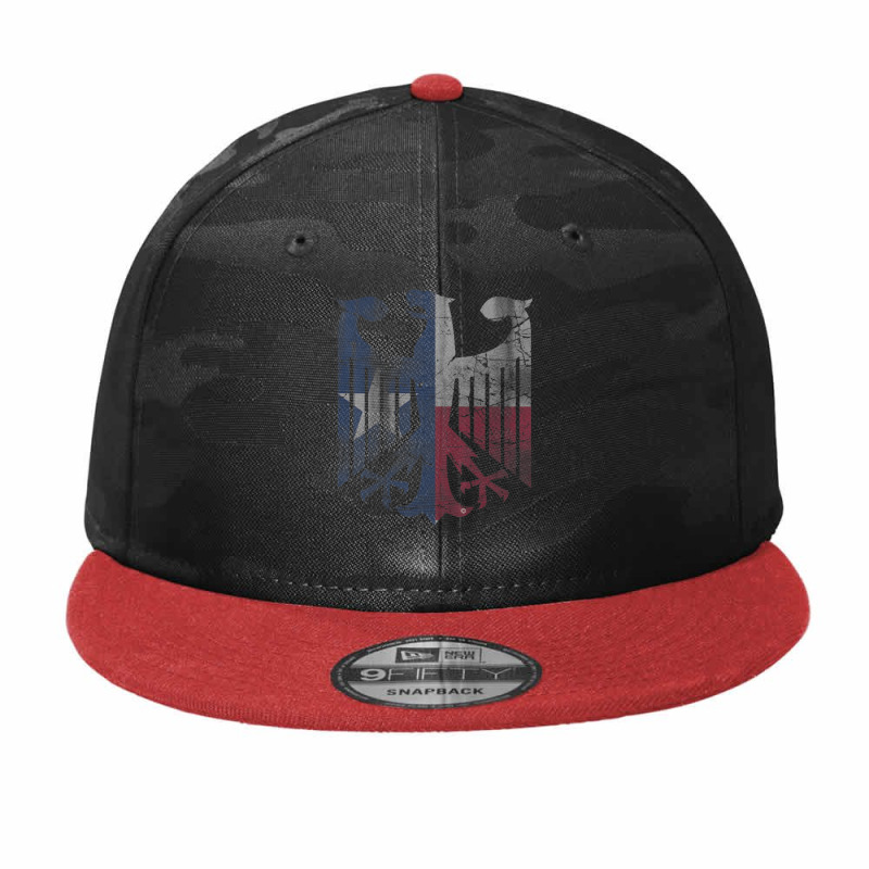 Texas Flag German American Germany Eagle Texan Deutschland Camo Snapback by Mata Gibson | Artistshot