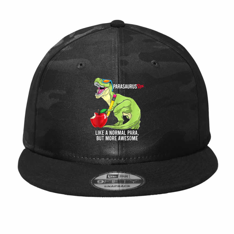 Parasaurus Rex Like A Normal Para, But More Awesome T Shirt Camo Snapback | Artistshot