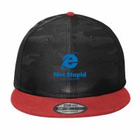 Internet Explorer - Not Stupid, Just A Bit Slow Camo Snapback | Artistshot