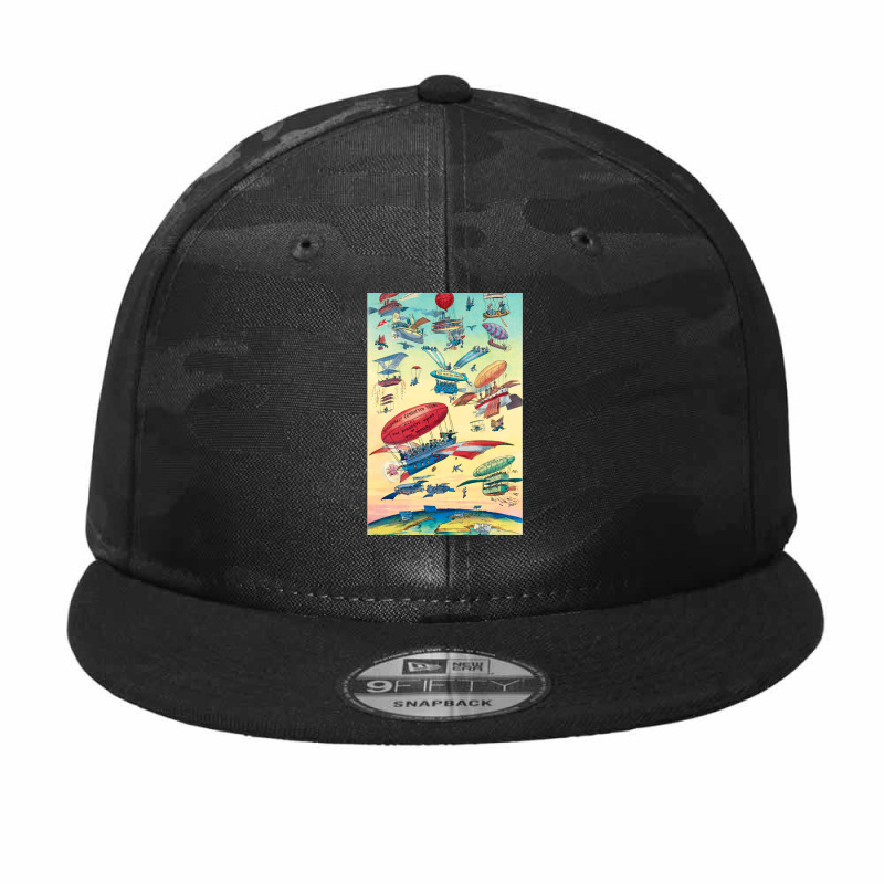 Openings-of-the-panama-canals- Camo Snapback by cm-arts | Artistshot