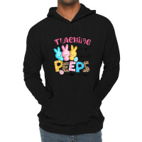 Cute Teaching My Favorite Peeps Happy Easter Day Teacher Lightweight Hoodie | Artistshot