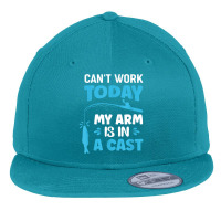 Can't Work Today My Arm Is In A Cast Fishing T Shirt Flat Bill Snapback Cap | Artistshot