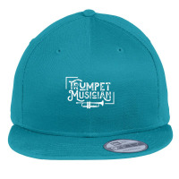 Trumpet Musician Player Trumpeter Flat Bill Snapback Cap | Artistshot