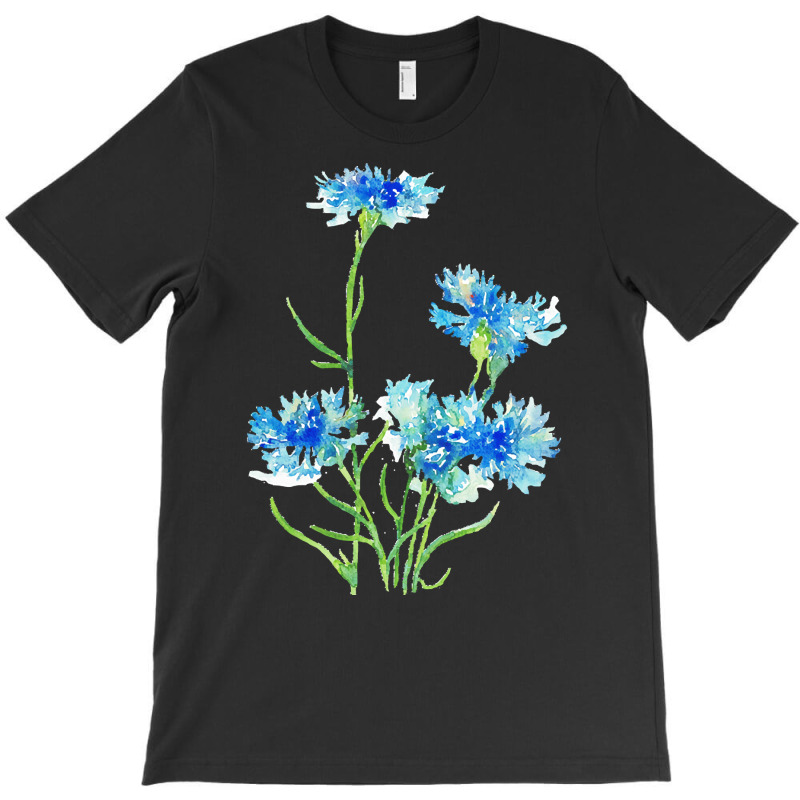 Cornflower Watercolor Painting T  Shirt T-shirt | Artistshot