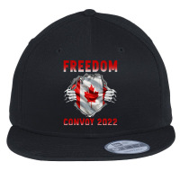 Freedom Convoy 2022 - Canadian Trucker Heroes Flat Bill Snapback Cap | Artistshot