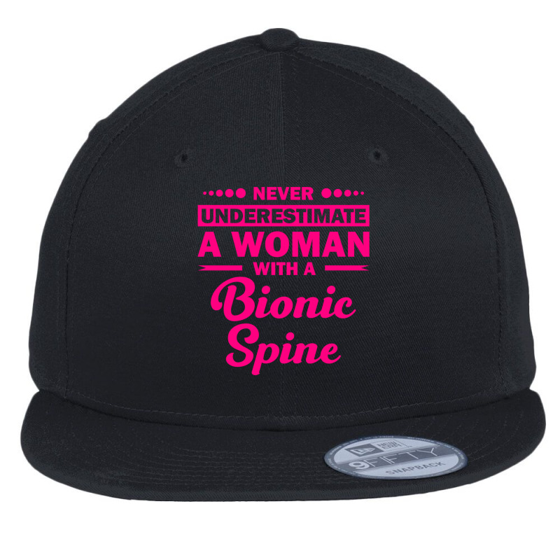 Funny Bionic Spine Surgery Recovery Gift Back Spinal Fusion Long Sleev Flat Bill Snapback Cap by cm-arts | Artistshot