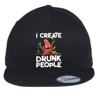 I Create Drunk People Funny Octopus Mixology Bartender Staff Tank Top Flat Bill Snapback Cap | Artistshot