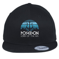 Poseidon Trident Hoodie Greek Gods Lord Of The Sea Pullover Hoodie Flat Bill Snapback Cap | Artistshot