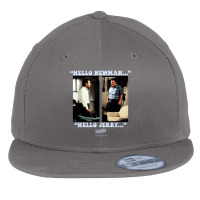 Seinfeld Newman And Jerry Long Sleeve T Shirt Flat Bill Snapback Cap | Artistshot