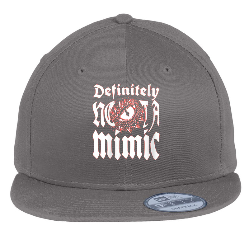 Womens Definitely Not A Mimic For Dungeons And Rpg Dragons V-neck Flat Bill Snapback Cap | Artistshot