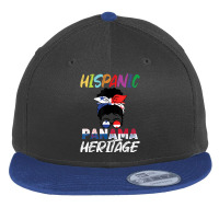 National Hispanic Heritage Month Latino Panama Flag T Shirt Flat Bill Snapback Cap | Artistshot