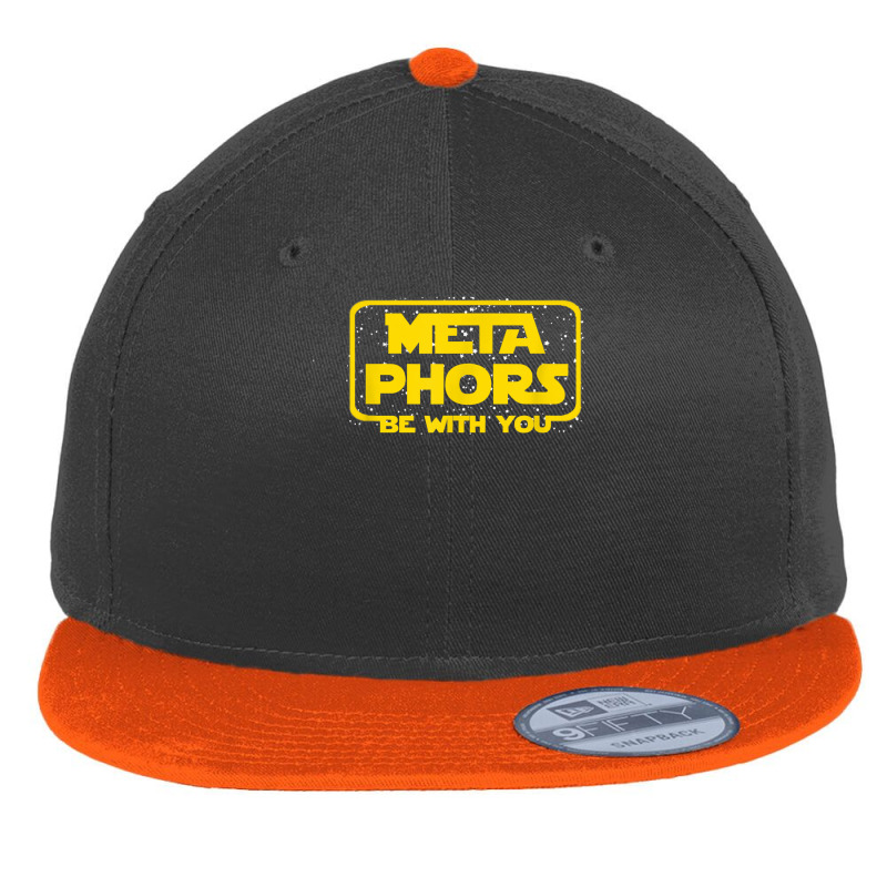 Metaphors Be With You Funny English Teacher Space Flat Bill Snapback Cap by GretchenBourdeau | Artistshot